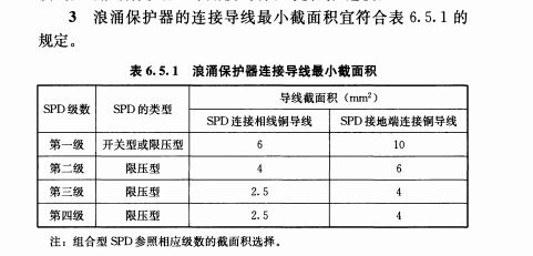 浪涌保護器用多少平方線?防雷器導線和地線用線標準!