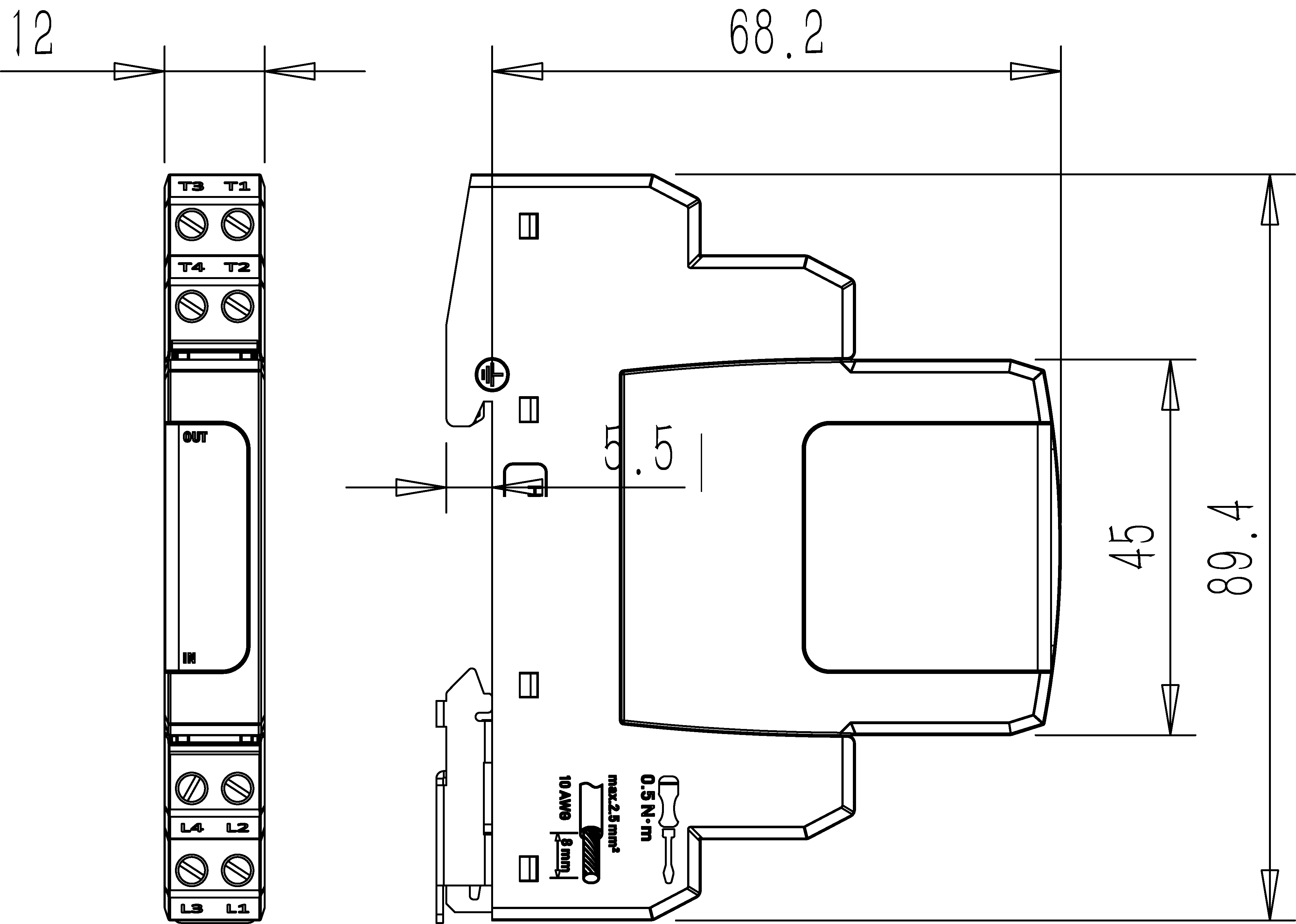 熱插拔式信號(hào)SPD電涌保護(hù)器 5V 24V二線三線四線制防雷器